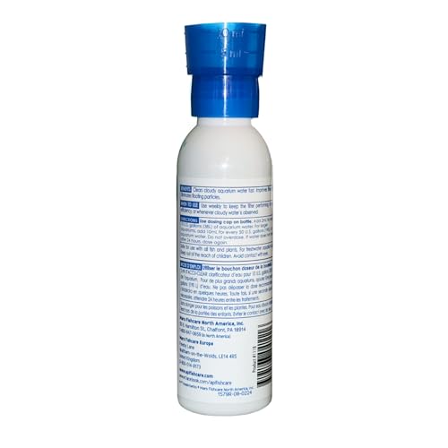 Le doseur API ACCU-CLEAR indique 1 ml pour dosage précis.