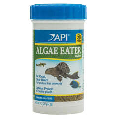API Algae Eater Wafers: galettes-dalgues idéales pour Plecostomus et algivores.