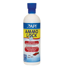 API AMMO-LOCK – Bouteille-16oz, détoxifie l'ammoniaque pour un aquarium plus sûr.