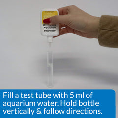Tube de test API Ammonia 130 pret a lire les resultats.