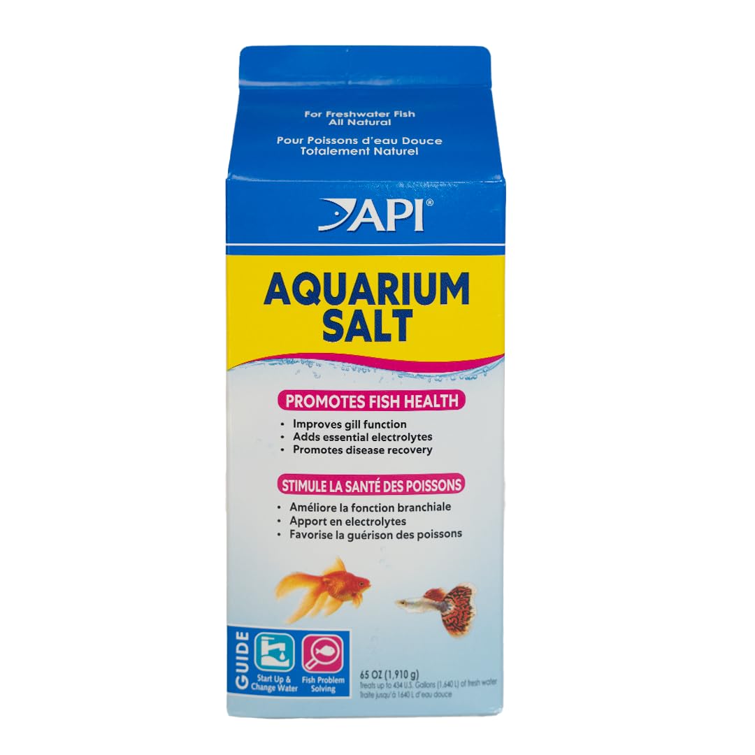 API Aquarium Salt - bouteille 67onces peut améliorer la respiration des poissons.