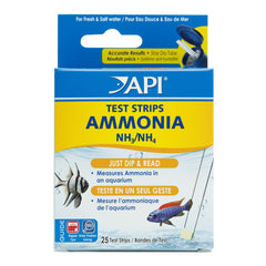 API band es-test-ammoniaque 25 tests : vérification rapide dans l’aquarium.