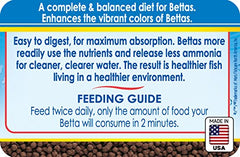 API Betta Food nutriments pour des couleurs vives chez Betta.