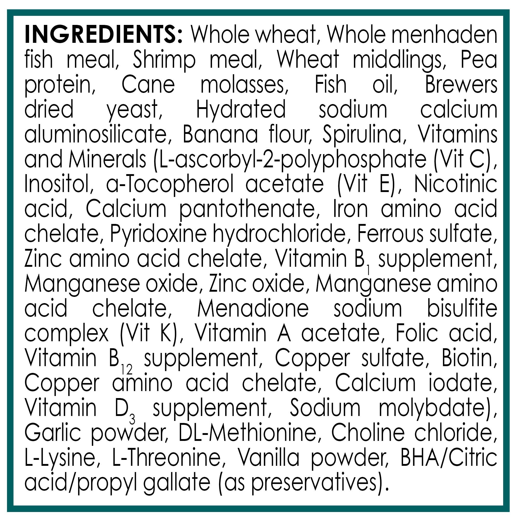 API CICHLID PELLETS: réduction possible de l’ammoniaque grâce à moins de déchets.