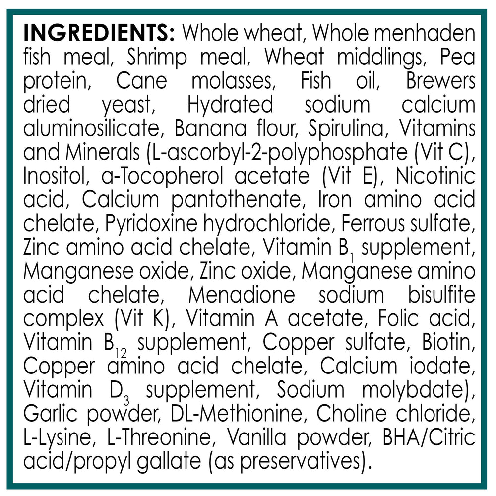 API CICHLID PELLETS: réduction possible de l’ammoniaque grâce à moins de déchets.