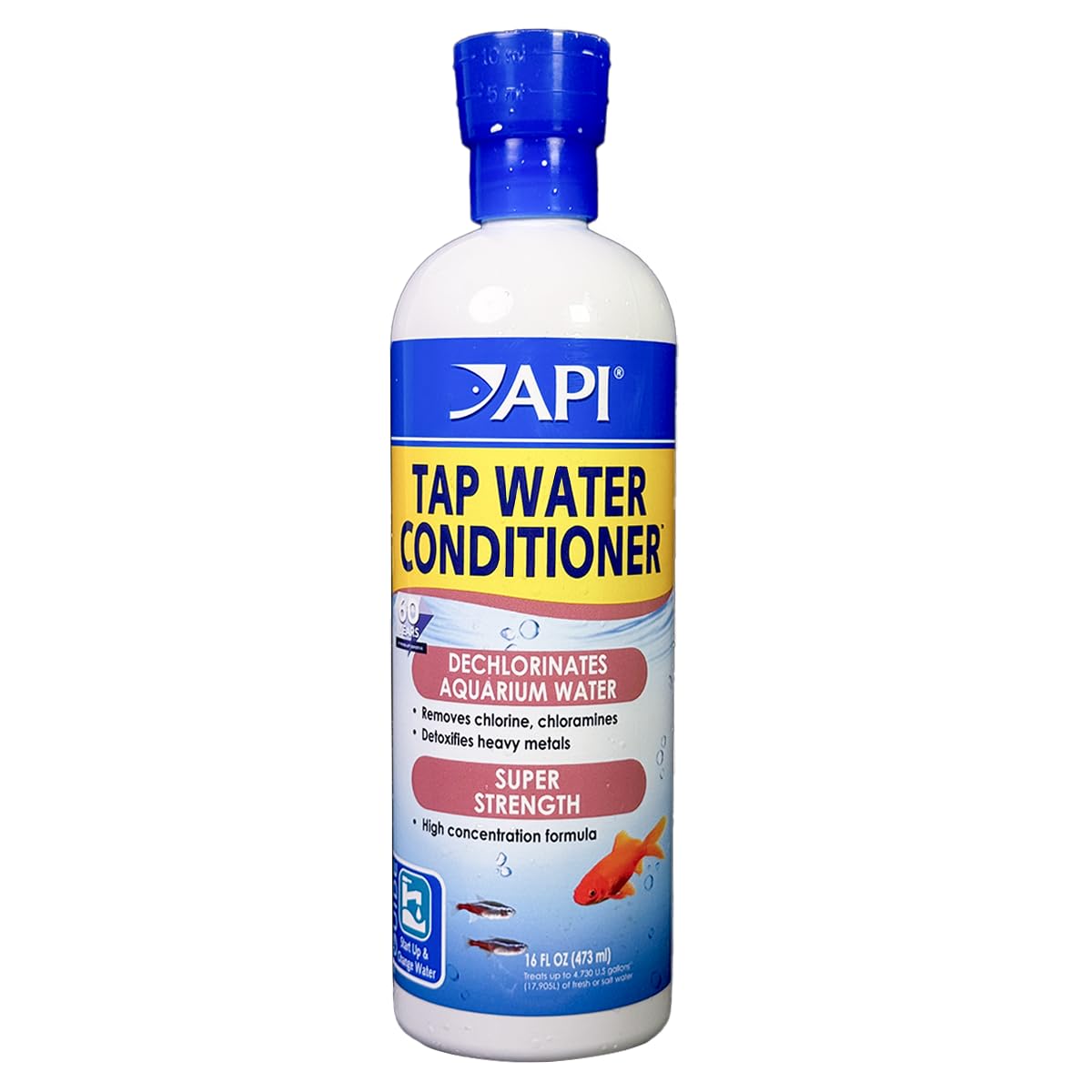 API Conditionneur d'eau – bouteille 473 ml prête à neutraliser le chlore et les chloramines.