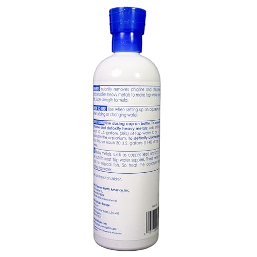 API Conditionneur d’eau – dosage goutte pour 20 galons, facile à mesurer.