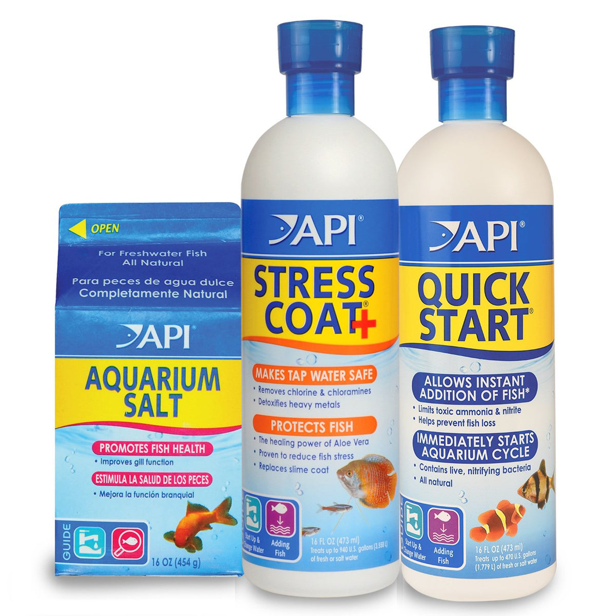 API démarrage rapide 16 oz, démarrage immédiat pour nouvel aquarium.