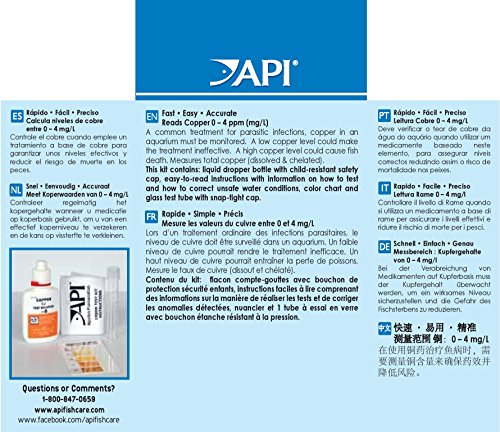API flacon-reactif-cuivre: réactif fiable pour confirmer les niveaux de cuivre.