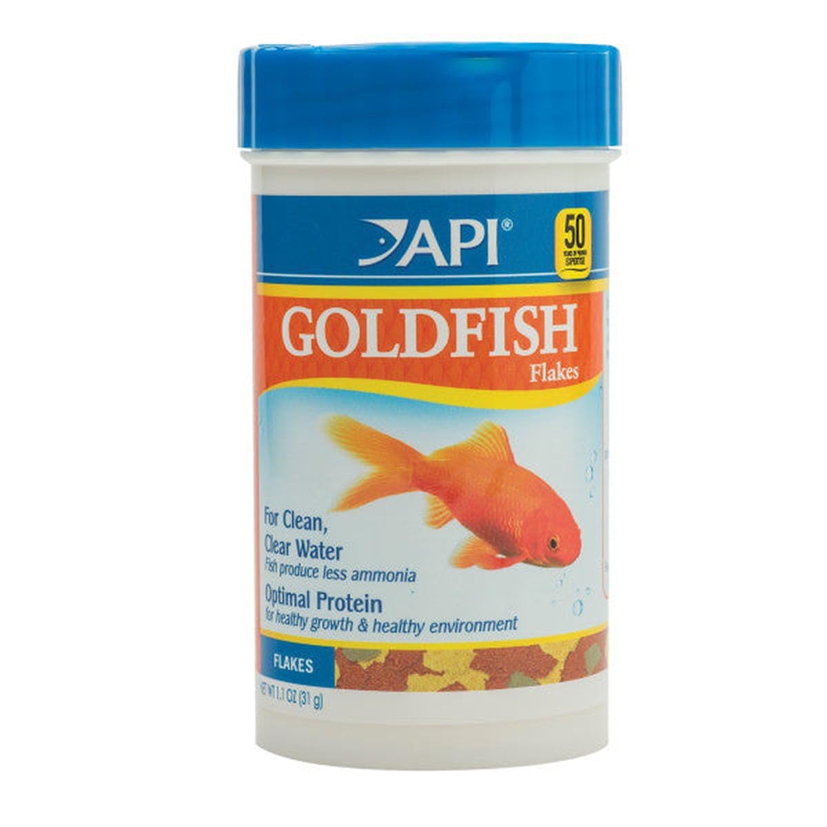 API GOLDFISH FLAKES: flocons dans le conteneur soutenant digestion.