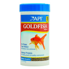 API Goldfish Pellets: bocal 7oz, alimentation complète favorisant digestion et eau plus claire.