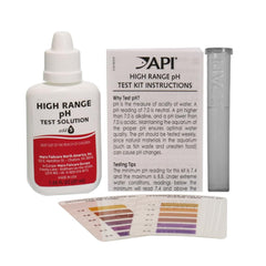 Tube de test API Haute Plage pH avec bouchon pour des résultats fiables