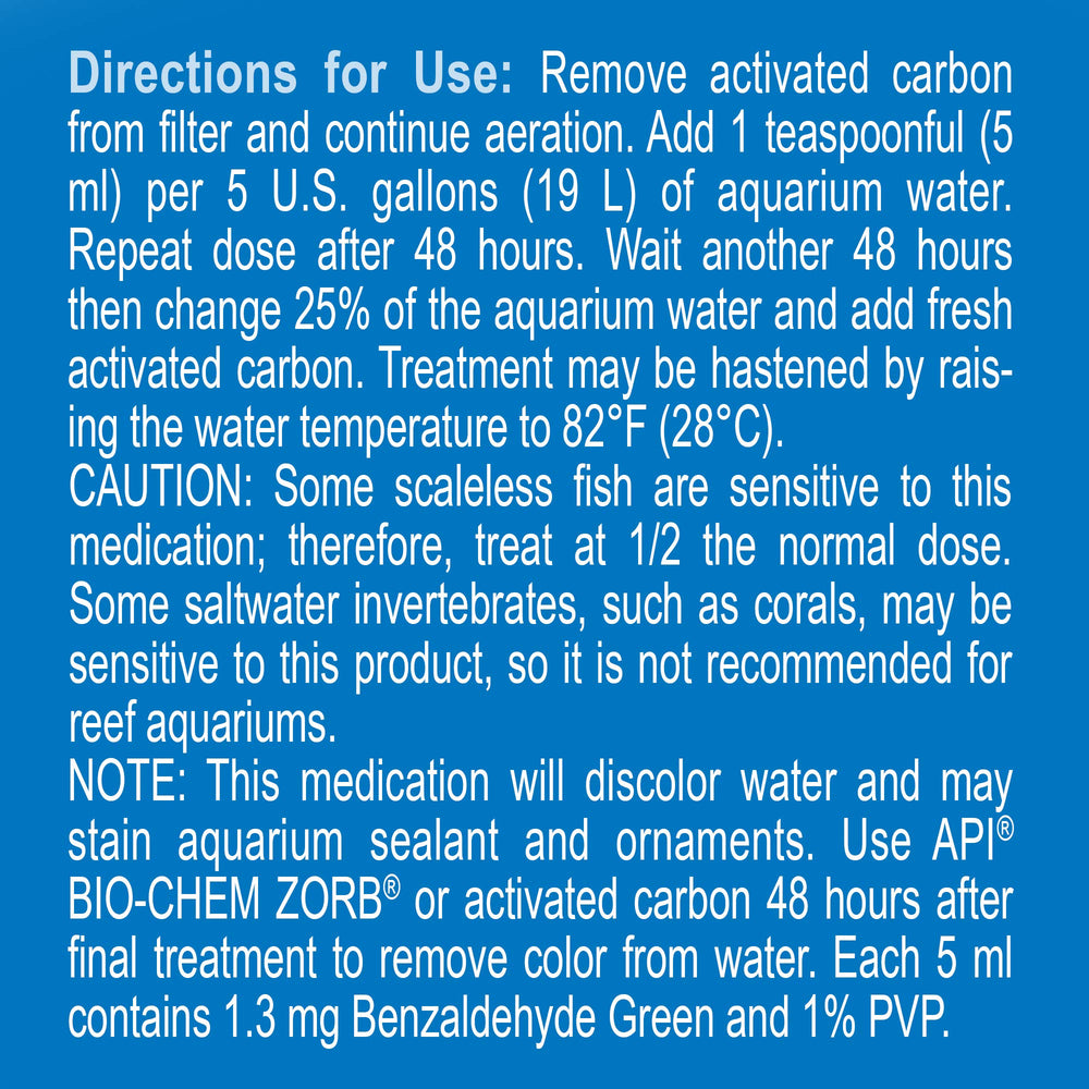 API LIQUID SUPER ICK CURE – aquarium d’eau salée compatible avec le traitement