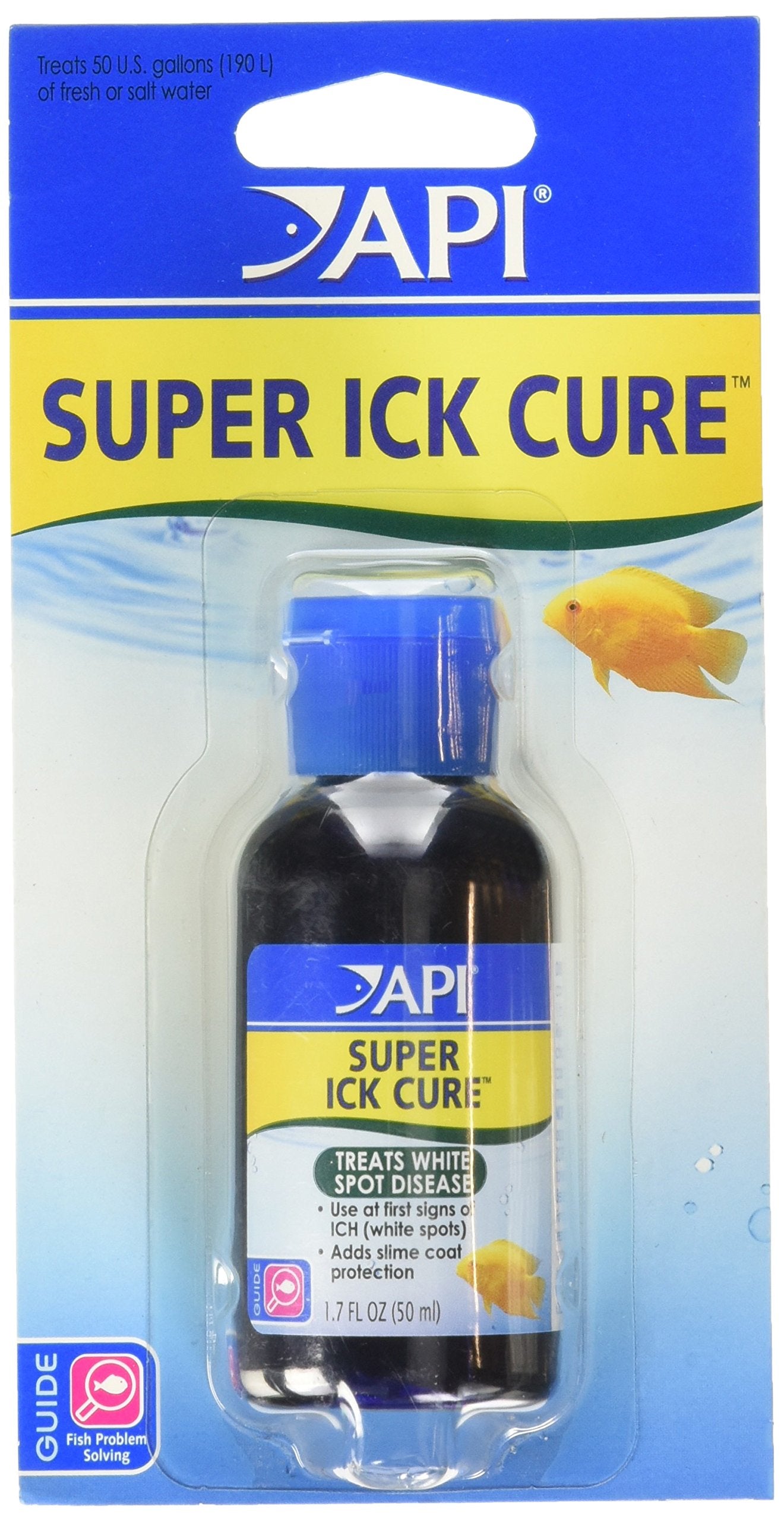API LIQUID SUPER ICK CURE: bouteille prête à traiter l’ich en aquarium.