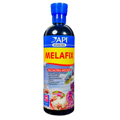 API MARINE MELAFIX 16oz, bouteille pour traiter infections bactériennes chez poissons marins.