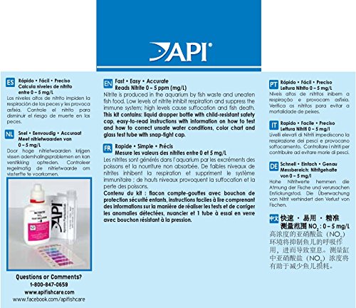 API nitrite — Tube de test avec capuchon pour des résultats fiables.