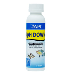 API pH DOWN: bouteille de 4 oz prête à abaisser le pH de l’aquarium.