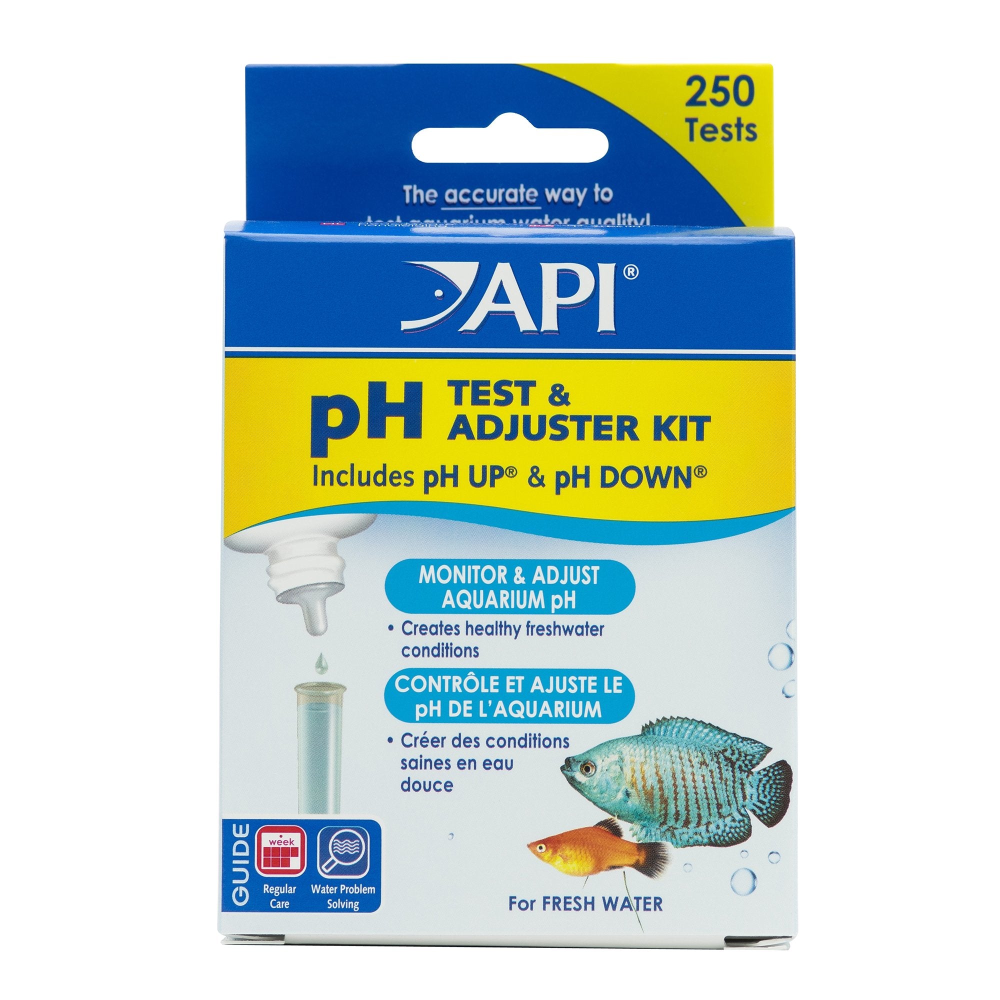 API pH-test et ajusteur kit – mesure précise du pH pour eau douce