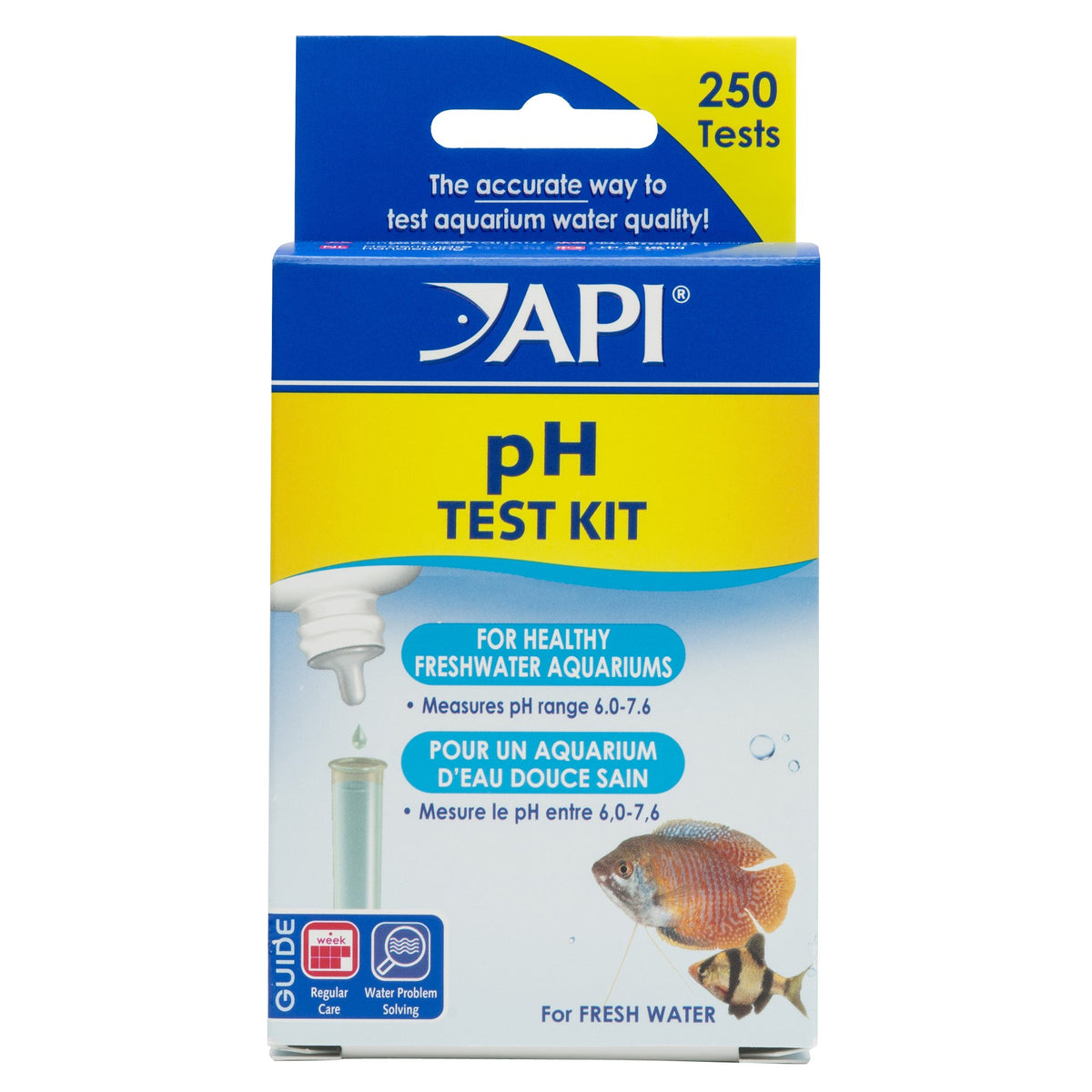 API PH TEST KIT: bouteille de solution pour mesurer le pH de l'eau d'aquarium