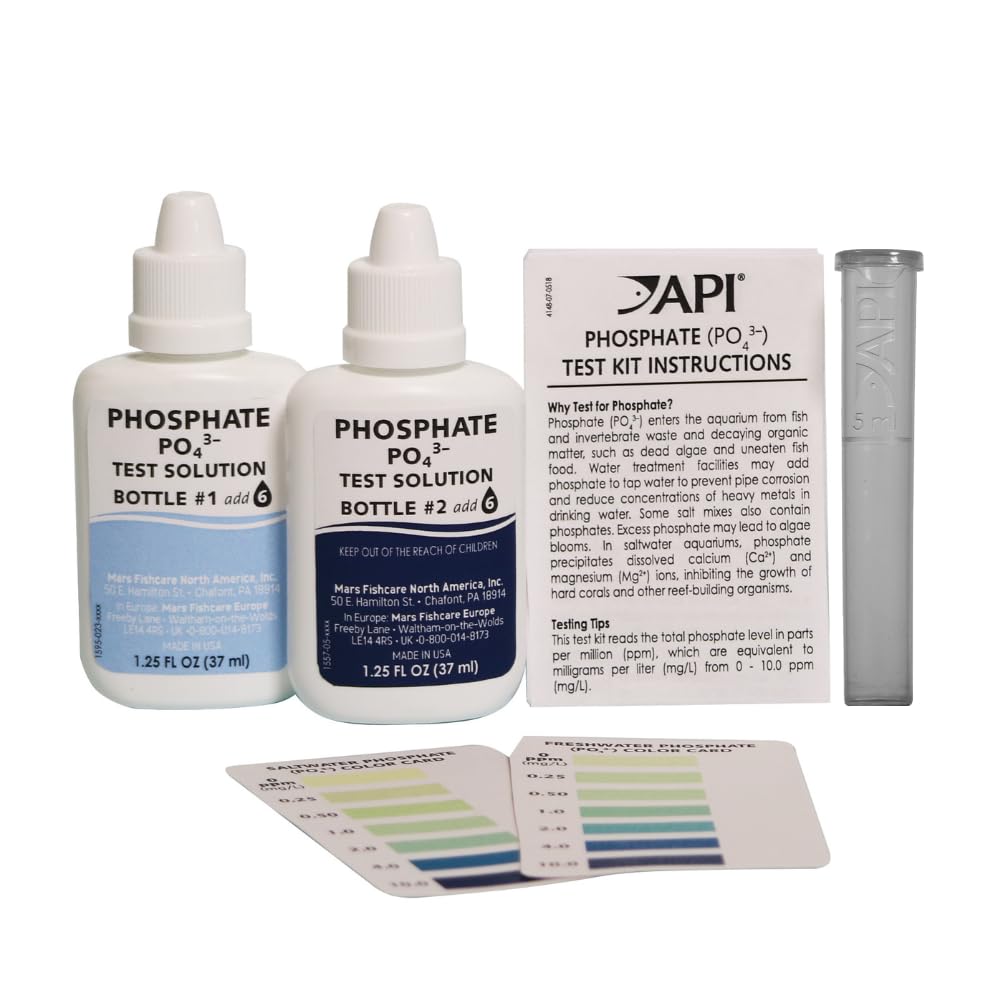 API Phosphate Kit cartes de couleur: comparaison rapide des résultats