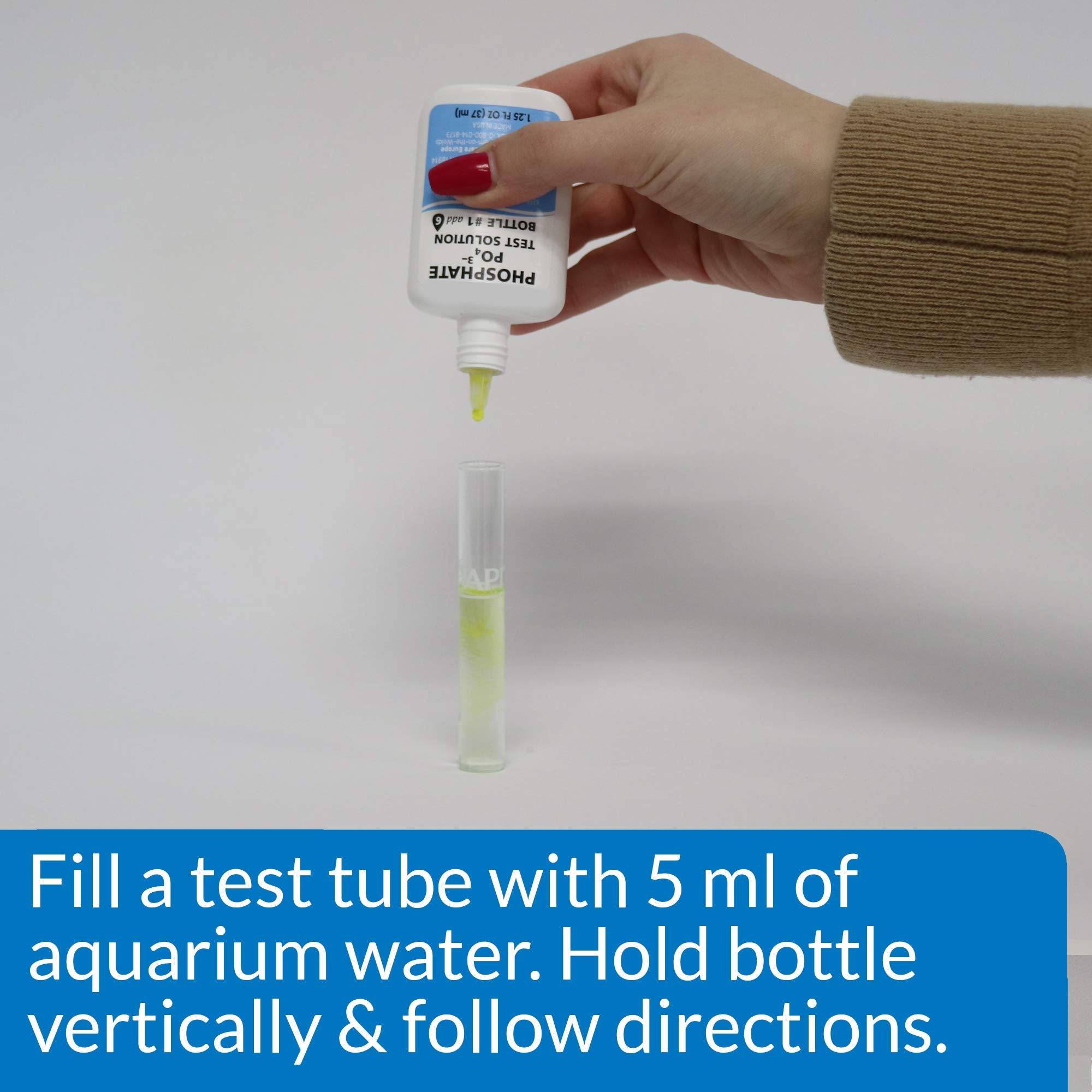 API Phosphate Kit tube de test et capuchon: manipulation sûre et propre