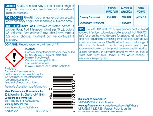 API Pimafix traitement-truffe-poissons, améliore l’apparence des nageoires.