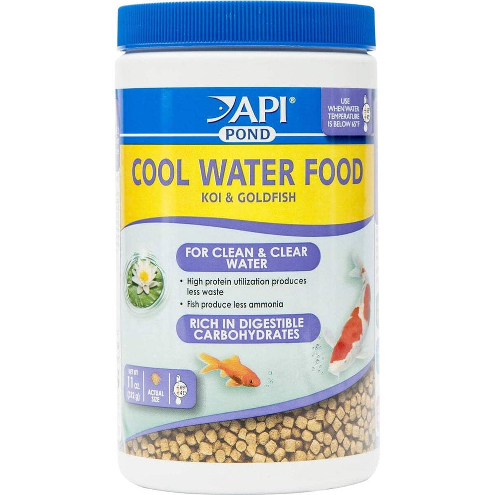 API POND Nourriture pour eau froide: bocal de 11 onces pour nourrir les poissons.