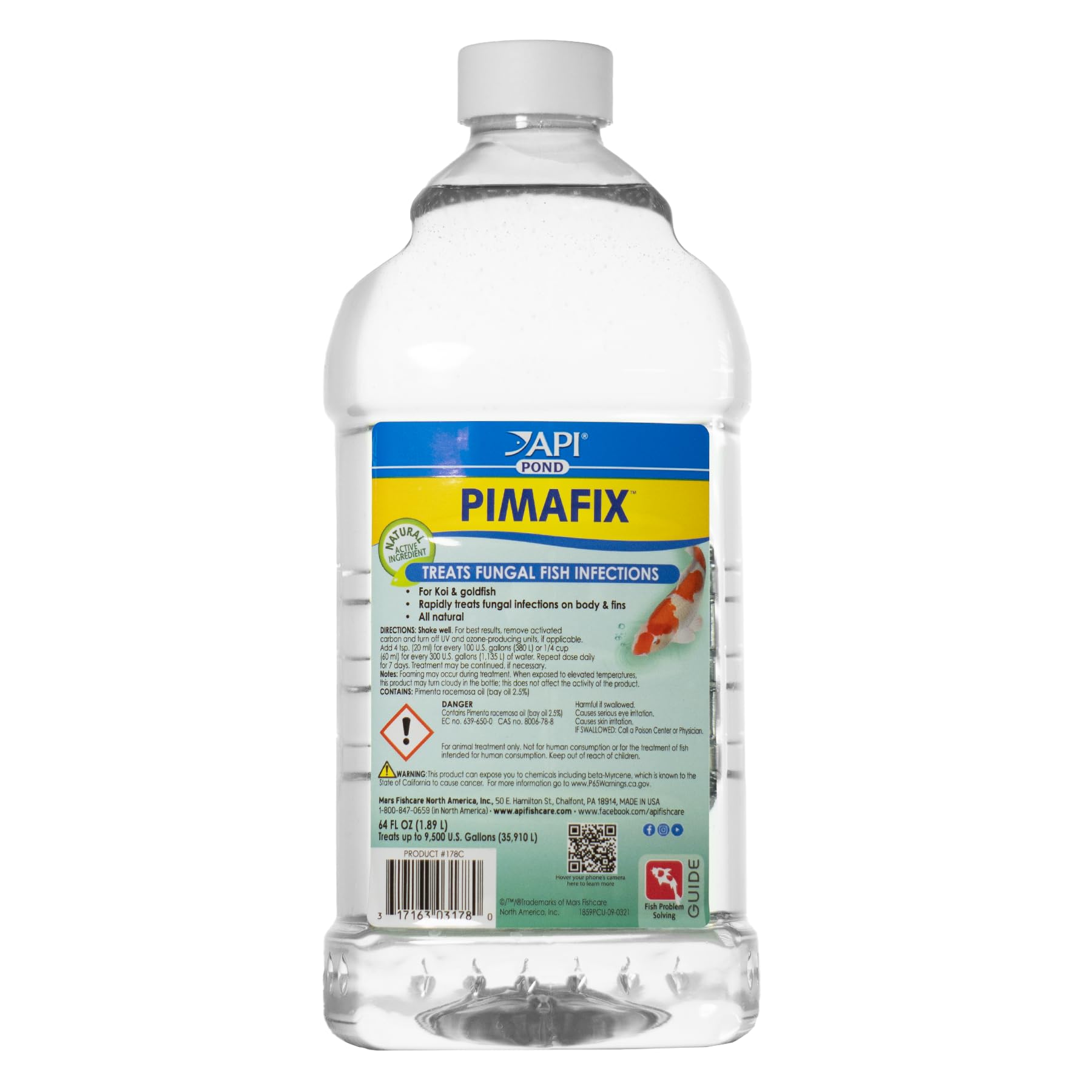 API POND PIMAFIX - bouteille 64oz prête au traitement des poissons.