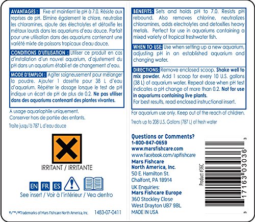 API Proper pH 7.0 – préparation eau douce pour paramètres d'eau plus réguliers.