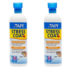 API Stress Coat bouteille 16oz prête pour l’aquarium, réduction possible du stress et guérison des blessures.