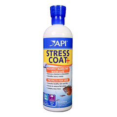 API Stress Coat: bouteille 16 oz prête à conditionner l'eau et protéger les poissons.