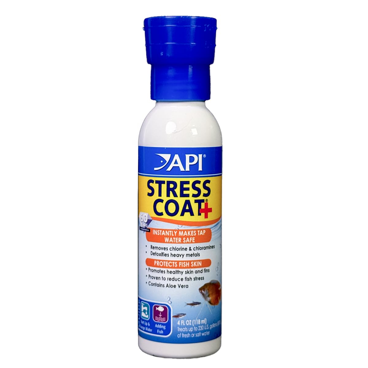 API Stress Coat – bouteille 4 oz, protection de l'eau de l'aquarium.