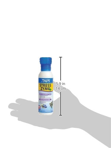 API Stress Zyme pour aquariums eau douce et eau salée, cycle biologique équilibré.