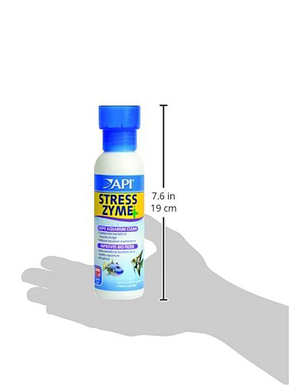 Routine hebdomadaire avec API STRESS ZYME pour un aquarium propre.