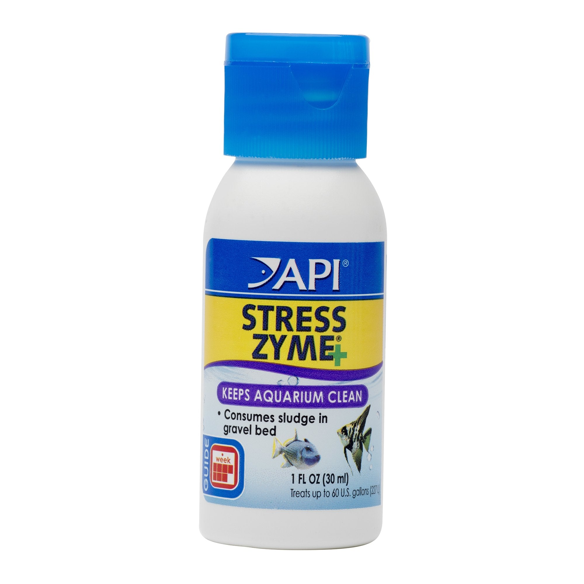 API Stress Zyme: bouteille 30 ml prête à l'emploi, améliore le filtre biologique.