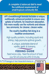 API Tropical Mini Pellets: nutrition complète pour la croissance des poissons tropicaux.