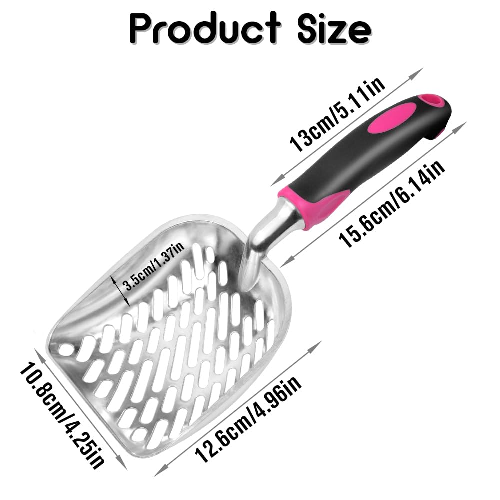 Détail en acier rose de la louche Apidgrowth, durable et anti-odeur pour un entretien net.
