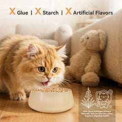 Nourriture chat APL lyophilisée, morceaux cœur poulet, saveur naturelle