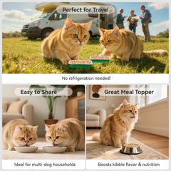 Nourriture chat APL lyophilisée, morceaux foie poulet, texture agréable