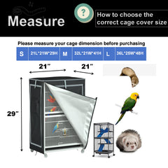 APOLAI 7 housse cage oiseaux, contrôle lumineux pour un sommeil paisible.