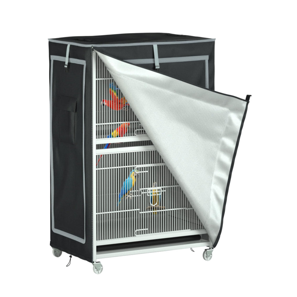 APOLAI 7 housse cage oiseaux 600D, protection durable pour cage de grande taille.