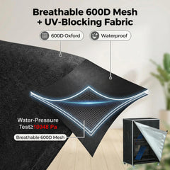 APOLAI 7 housse cage oiseaux, maillage pour ventilation optimale.
