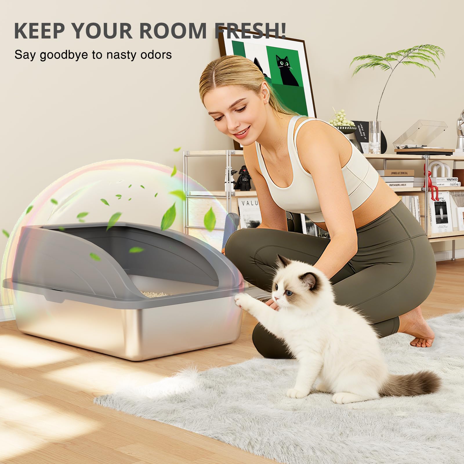 Compatibilité multi-animaux: chats, lapins, cochons d’Inde et hamsters.