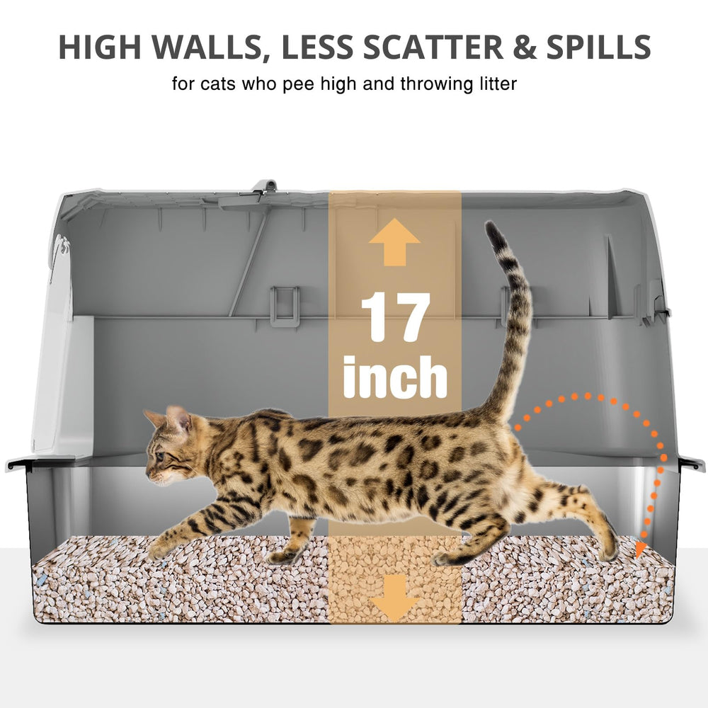 APPKER litière offre quatre modes d’utilisation sans outil pour s’adapter à chaque chat.