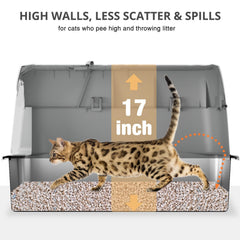 APPKER litière offre quatre modes d’utilisation sans outil pour s’adapter à chaque chat.