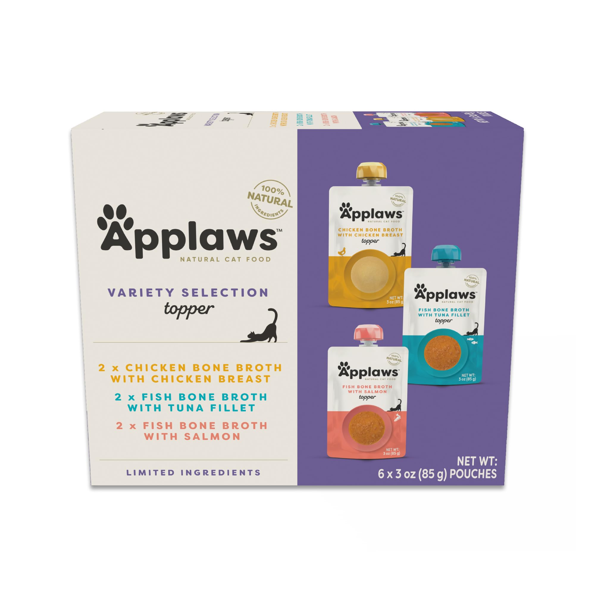 Applaws Bouillon d’Os pour Chat Poche: texture savoureuse et hydratante.