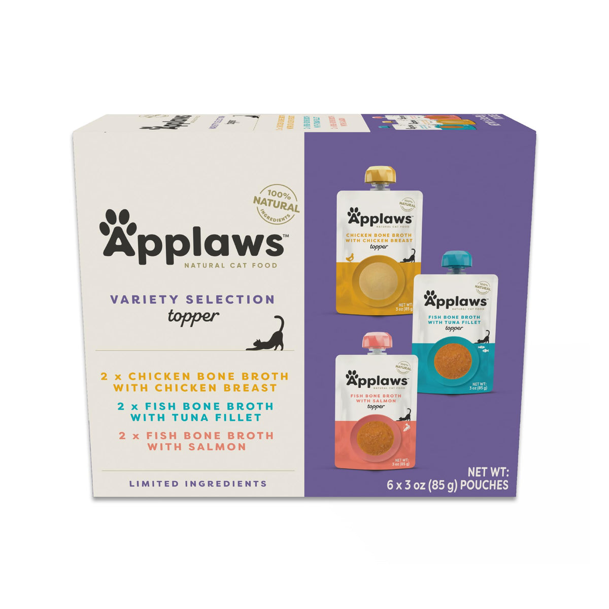 Applaws Bouillon d’Os pour Chat Poche: texture savoureuse et hydratante.