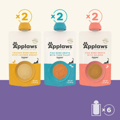 Applaws Bouillon Saumon Chat Poche: texture onctueuse et goût attrayant.