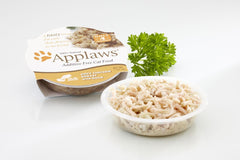 Applaws Cat Pots Poulet juteux et canard, riche en taurine naturelle pour chats adultes.