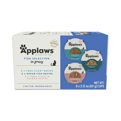 Applaws chat — nourriture humide en sauce poisson, hydratation naturelle et goût.